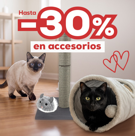 Hasta -30% en la selección de accesorios para gato